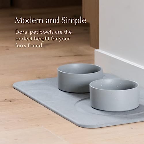 Dorai Dog Bowls Grey
