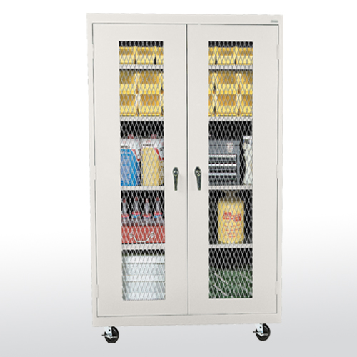 Sandusky Lee Ta4m361872-31 See Thru Series Expanded Metal Front Transport Mobile Cabinet Grape Juice - 36 X 18 X 78 in.