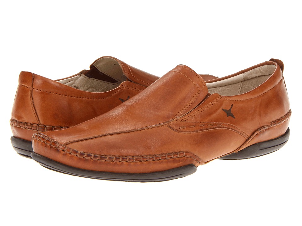 Pikolinos Puerto Rico 03A-6222 Leather Men's Loafers Shoes - Brandy - Size:UK 12.5-13