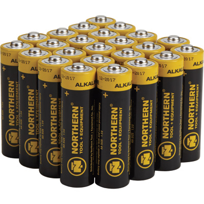 Northern Tool 22949 Plus Equipment Aa Alkaline Batteries - 24 Pack