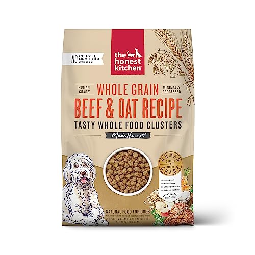 The Honest Kitchen Whole Food Clusters Whole Grain Beef & Oat Dry Dog Food, 20 Lbs