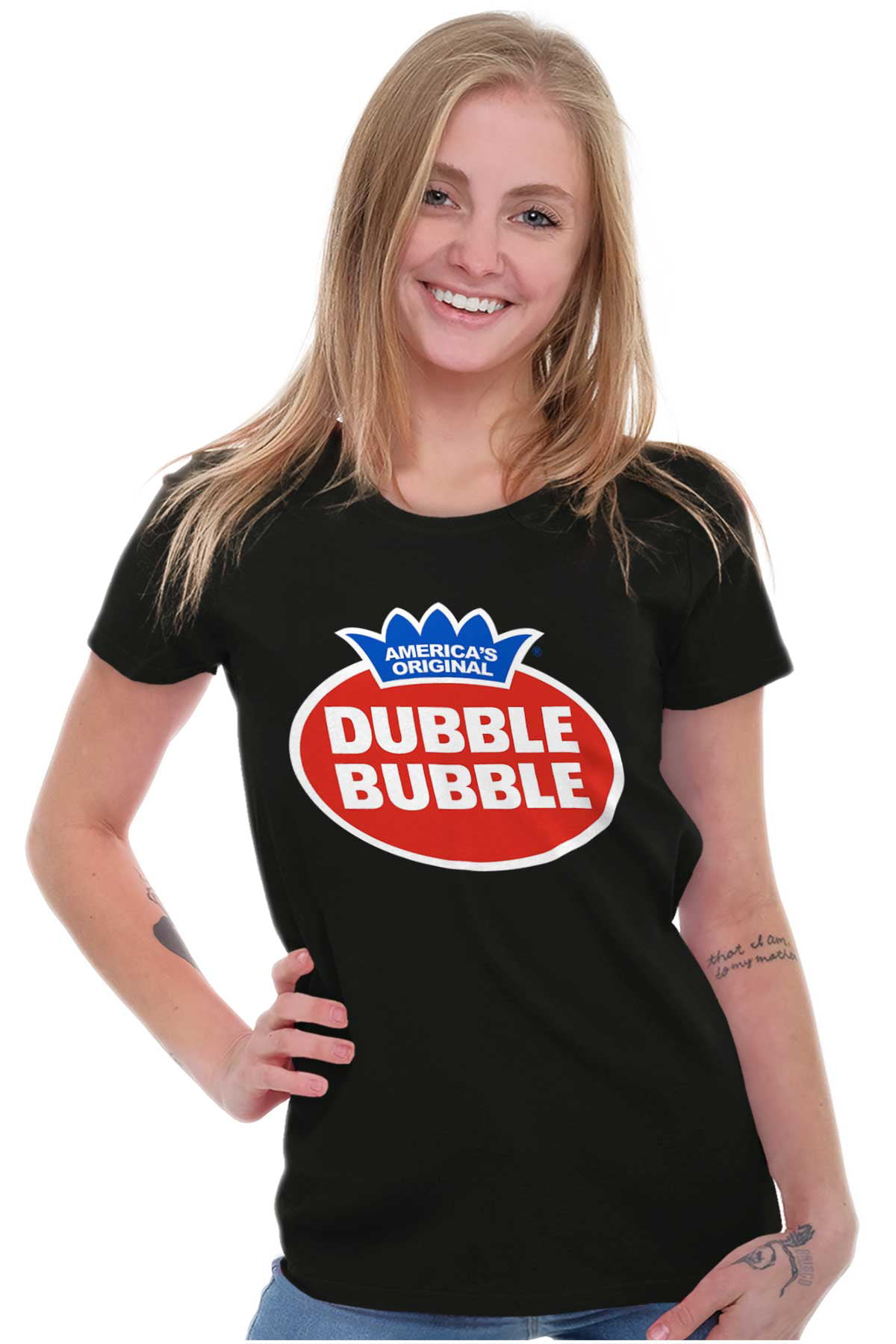 Vintage Dubble Bubble Gum Double Logo Women S T Shirt Ladies Tee Brisco Brands M