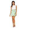 Juniors Emerald Sundae Floral Chiffon Dress M, Mint/multi