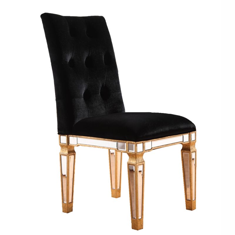 Elegant Lighting Mf1-5104 19 Wide Chair with Mirrored Finish from the