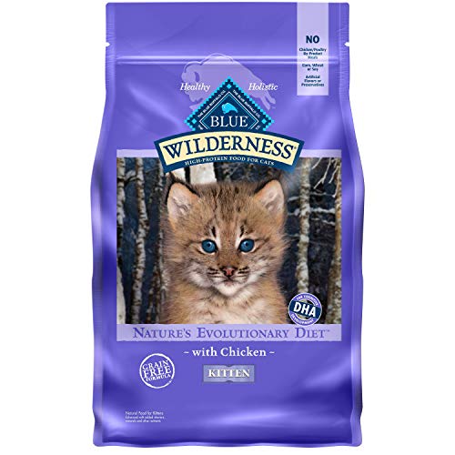 Blue Buffalo Wilderness High Protein  Natural Kitten Dry Cat Food  Chicken 2-lb