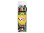 Crayola Twistables Colored Pencils  12 Count (Packs of 6)