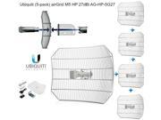 Ubiquiti (5-pack) AirGrid M5 HP 27dBi AG-HP-5G27 Outdoor 5GHz CPE 30+km PoE