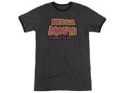 Dubble Bubble Mega Mouth Mens Adult Heather Ringer Shirt