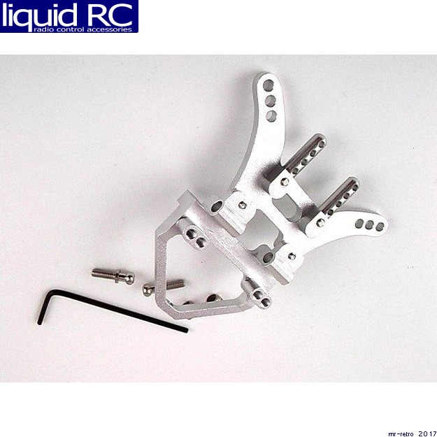 GPM Racing SMT03008 Losi Mini-T 1.0 Silver Aluminum Rear Shock Tower