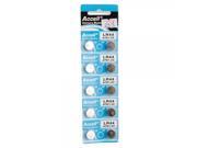 10pcs Lr44 1.5v Button Cell Alkaline Battery Silver