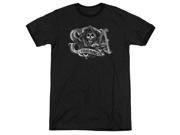 Sons of Anarchy Charming Ca Mens Adult Heather Ringer Shirt