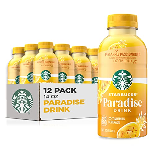 Starbucks Paradise Drink Pineapple Passionfruit with Coconut Milk  14 Fl Oz  12 Pack Bottles