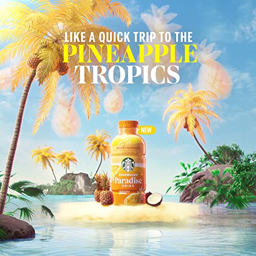 Starbucks Paradise Drink Pineapple Passionfruit with Coconut Milk  14 Fl Oz  12 Pack Bottles thumbnail