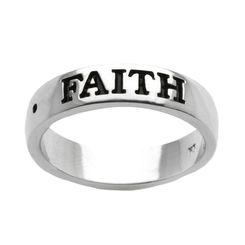 Silver Plated Faith, Love, Hope Band