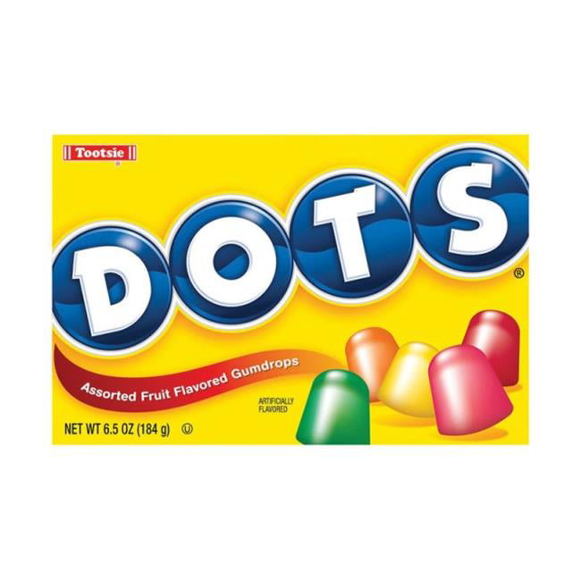 Tootsie Roll 87000 6.5 Oz Tootsie Dots Candy Assorted Fruit Flavored Gumdrops- Pack of 12