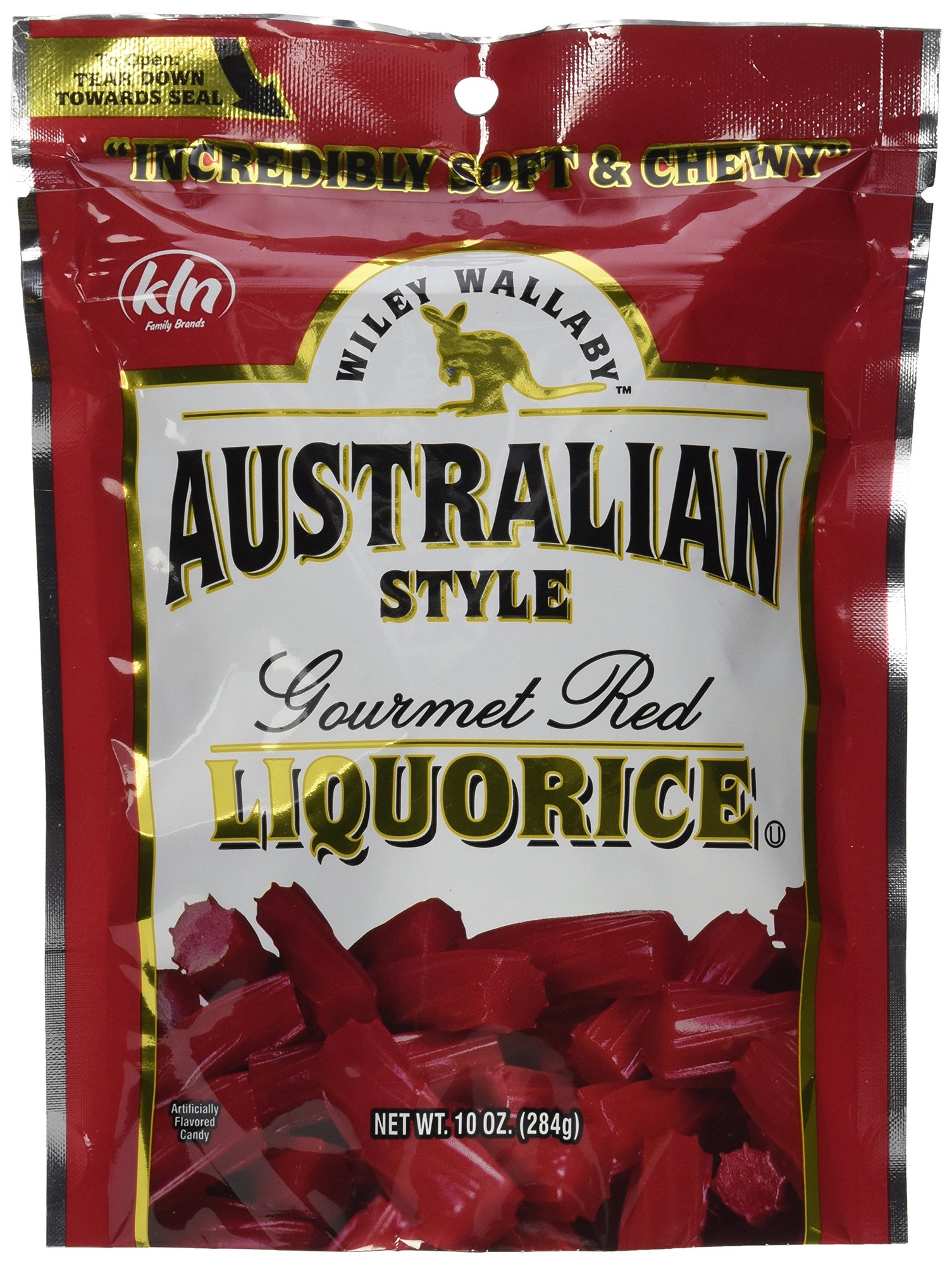 Wiley Wallaby Australian Style Licorice Candy 10oz (Case of 10)