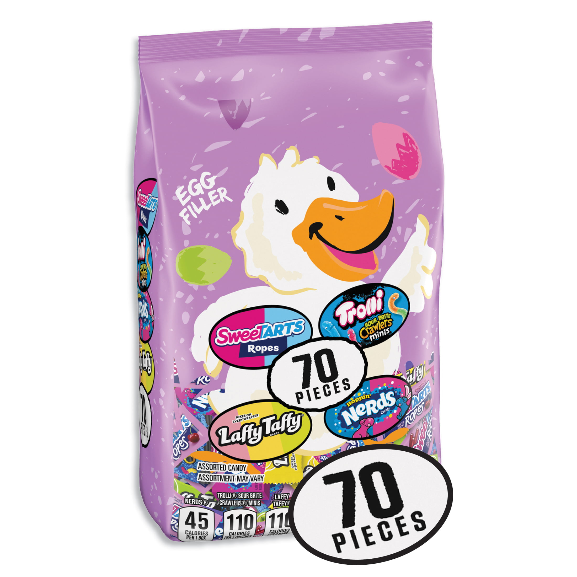 Premium Easter Egg Filler Duck Mix Fruit Flavored Candy Assortment 28.9oz  70 Count