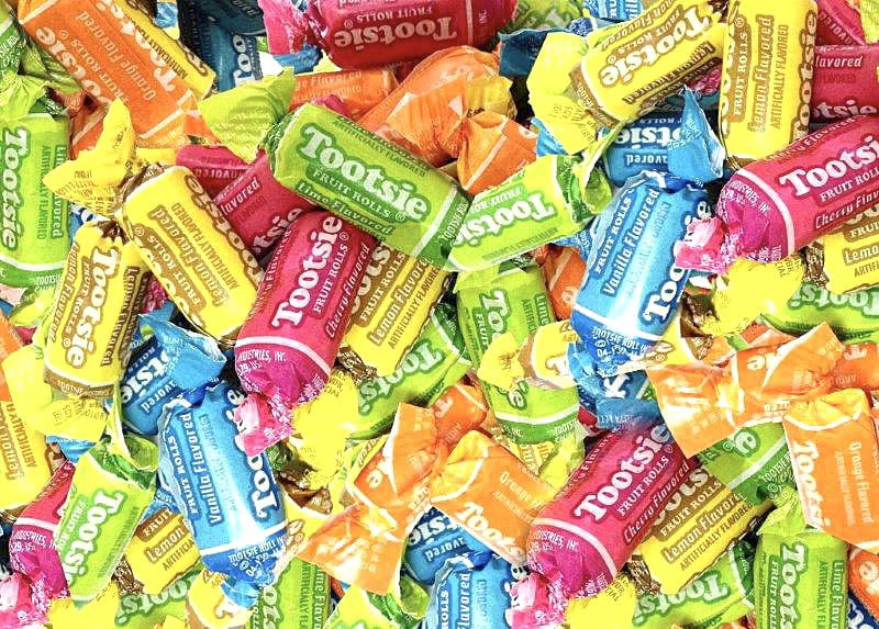 Tootsie Rolls Fruit Chews Flavors Assorted - 2.5 Pounds of Assorted Fruit Flavored Tootsie Rolls-Fruit Chews Flavors Are Lemon  Lime Vanilla  Orange a