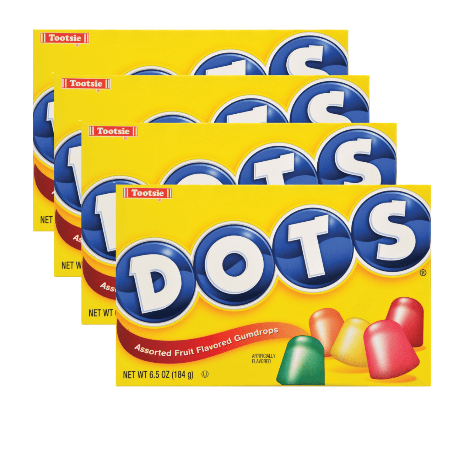 Dots Assorted Fruit Flavored Gumdrops  Peanut  & Gluten Free Soft Chewy Candies Great for Snacking Movie Night Halloween Candy Bowls Goodie Bag Filler