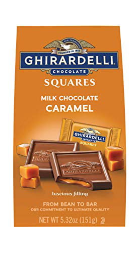 Ghirardelli Chocolate Squares  Milk Chocolate with Caramel Filling  5.32 Ounce