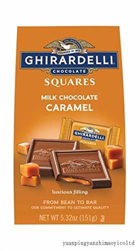 Ghirardelli Chocolate Squares  Milk Chocolate with Caramel Filling  5.32 Ounce