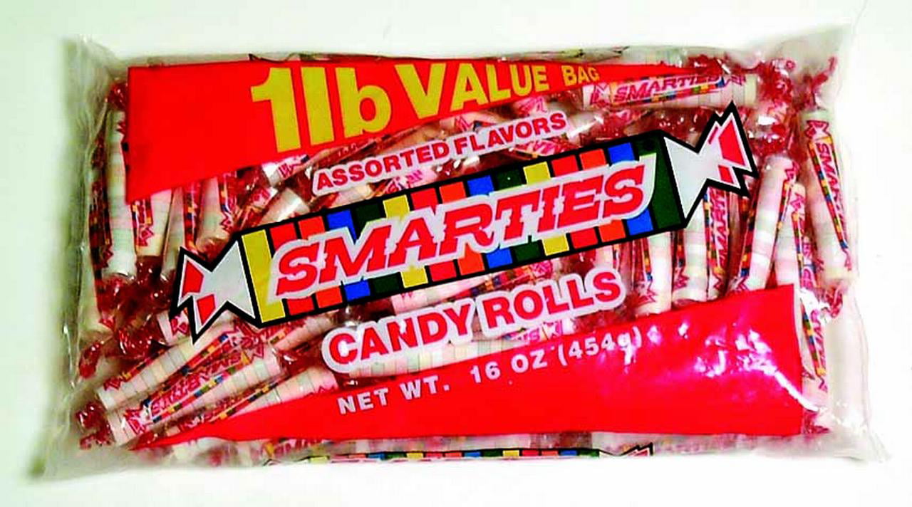 Smarties Candy Rolls Assorted Flavors  1 LB (Pack of 36)