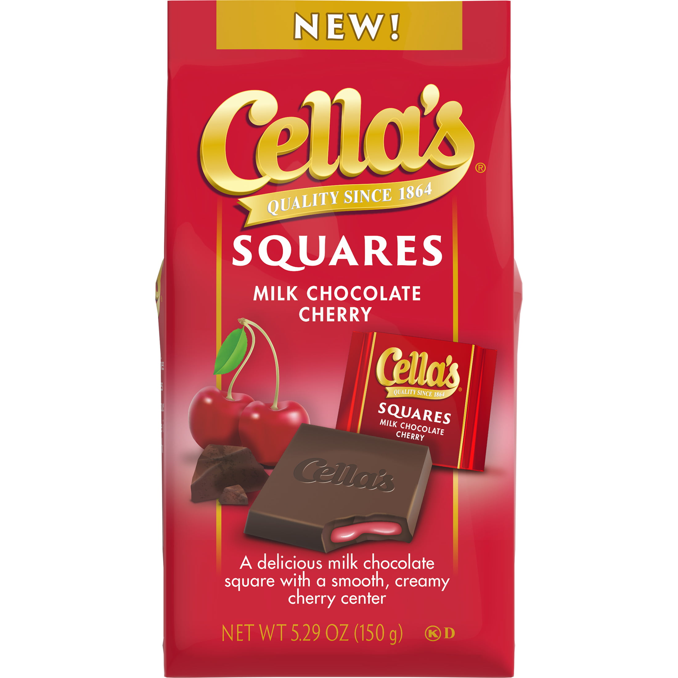 Cella S Milk Chocolate Cherry Squares 5.29 Oz