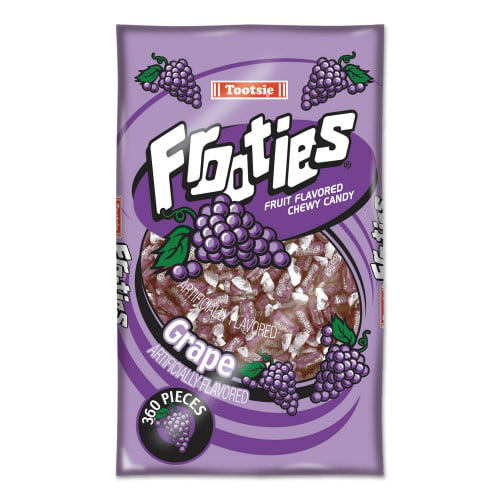 New Tootsie Roll Frooties  Grape  38.8 Oz Bag  360 Pieces/Bag