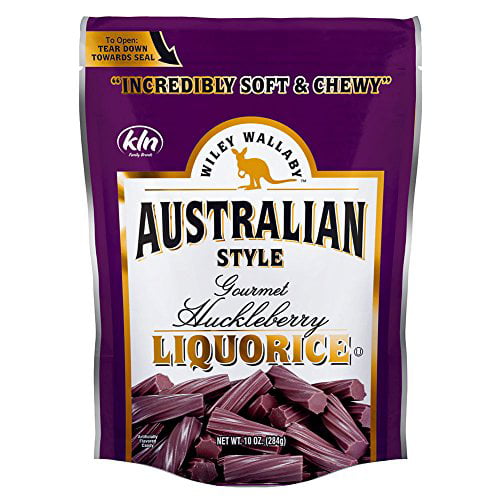 Wiley Wallaby Australian Style Licorice  Huckleberry  CASE (10 X 10 Oz. Bags)