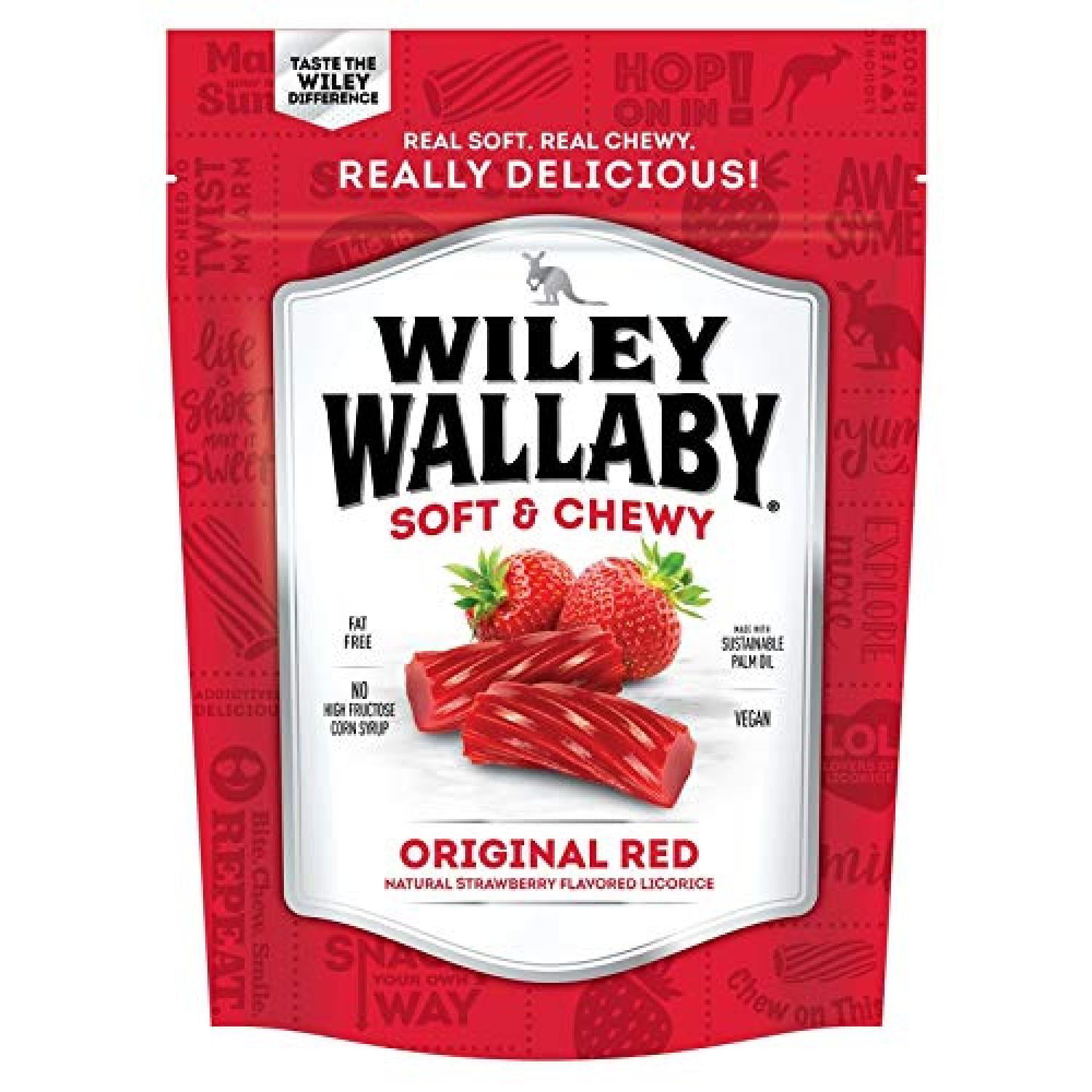 Wiley Wallaby Australian Style Gourmet Red Licorice 10 Oz.