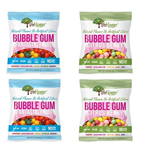 Tree Hugger Bubble Gum - Variety Pack - 2 Oz (4 Bags)