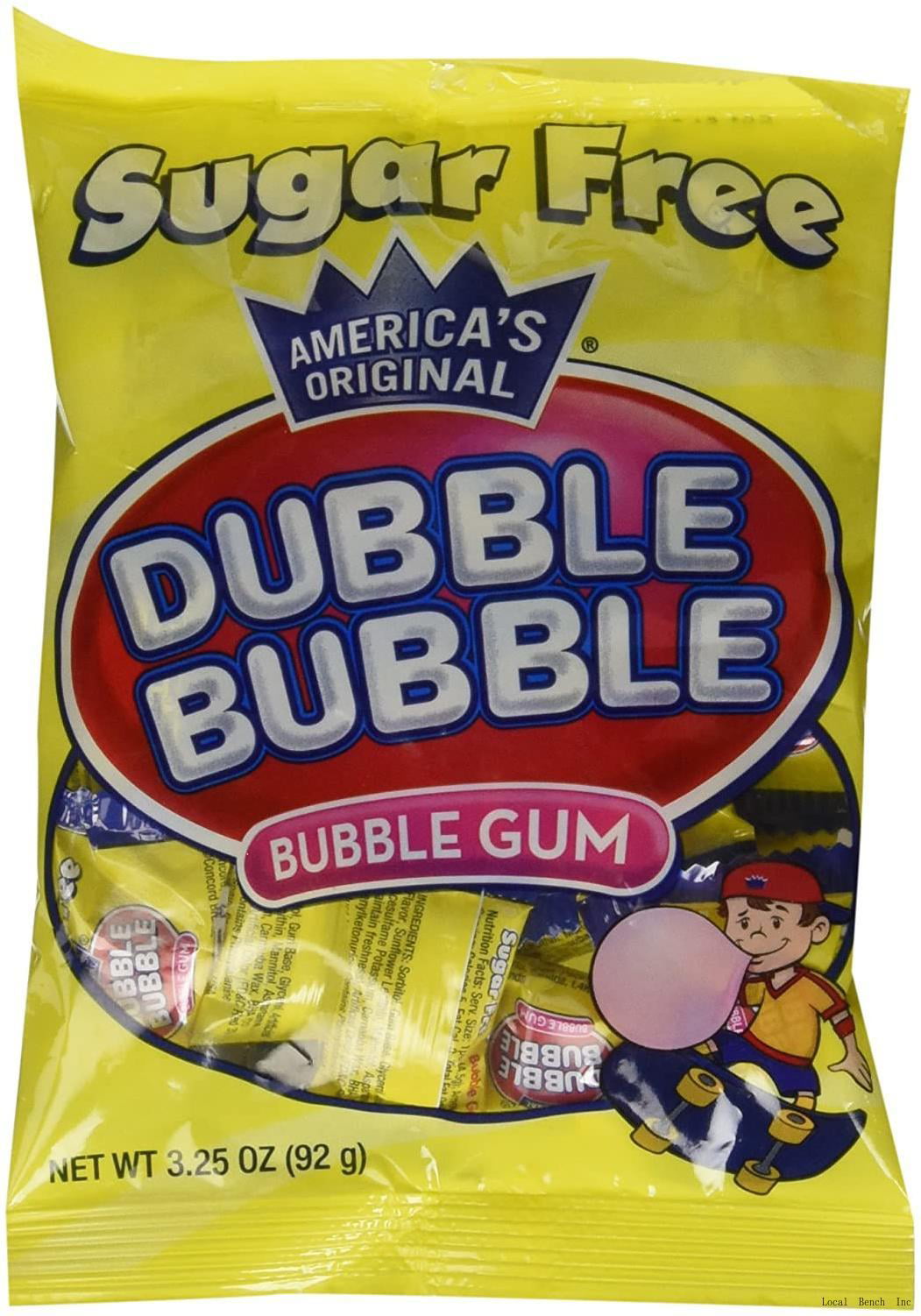 Dubble Bubble Sugar Free  3.25-Ounce Bags (Pack of 12)
