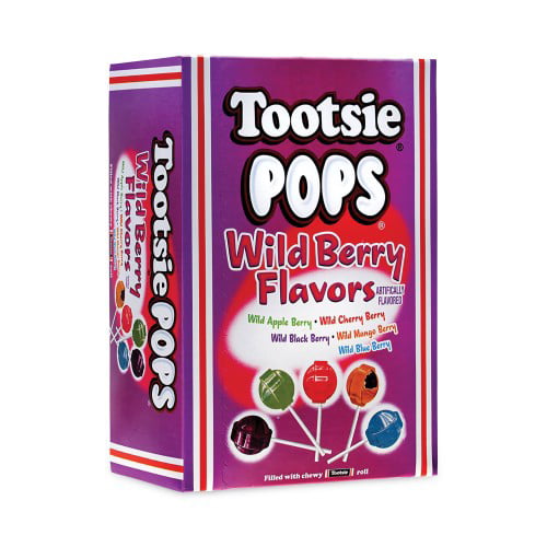 Tootsie Roll Tootsie Pops  Assorted Wild Berry Flavors  0.6 Oz Lollipops  100/Box  Delivered in 1-4 Business Days (20901184)