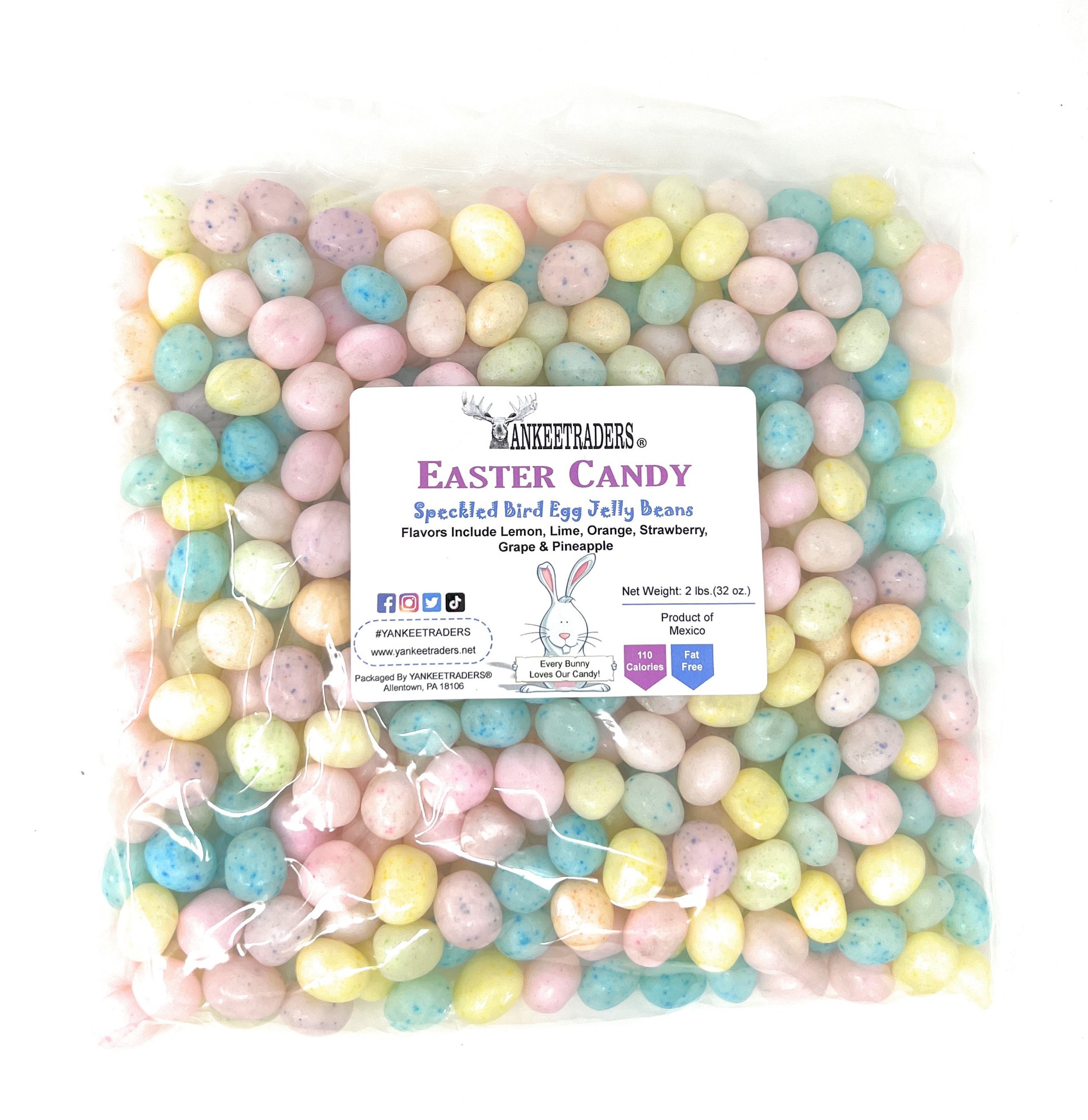 YANKEETRADERS� Speckled Birds Egg Jelly Beans  2 Pounds  Assorted Fruit Flavors