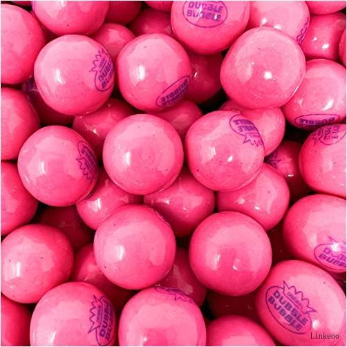 Dubble Bubble Original 1928 Classic Bubblegum Pink Colored Gumballs 3 Lbs American Candy Assorted Mix Bulk Value in Resealable Bag (48 Oz)