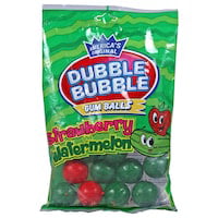 Dubble Bubble Strawberry Watermelon Gum Balls  4 Oz. (2 Pack)