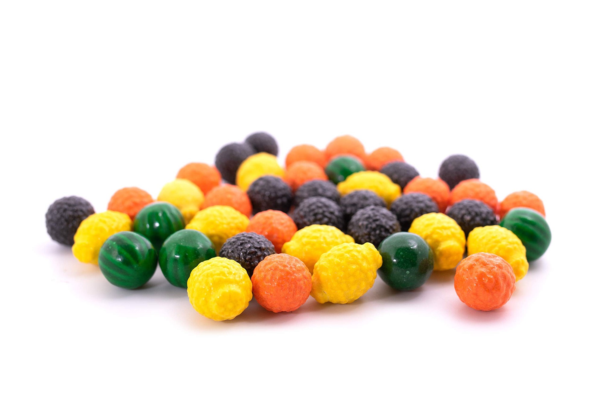 Fancy Fruit Dubble Bubble Bubble Gum - 2 LB Resealable Stand up Candy Bag (approx. 120 Pieces) - 1 Inch Gumballs for Vending Machines - Bulk Filler Ca