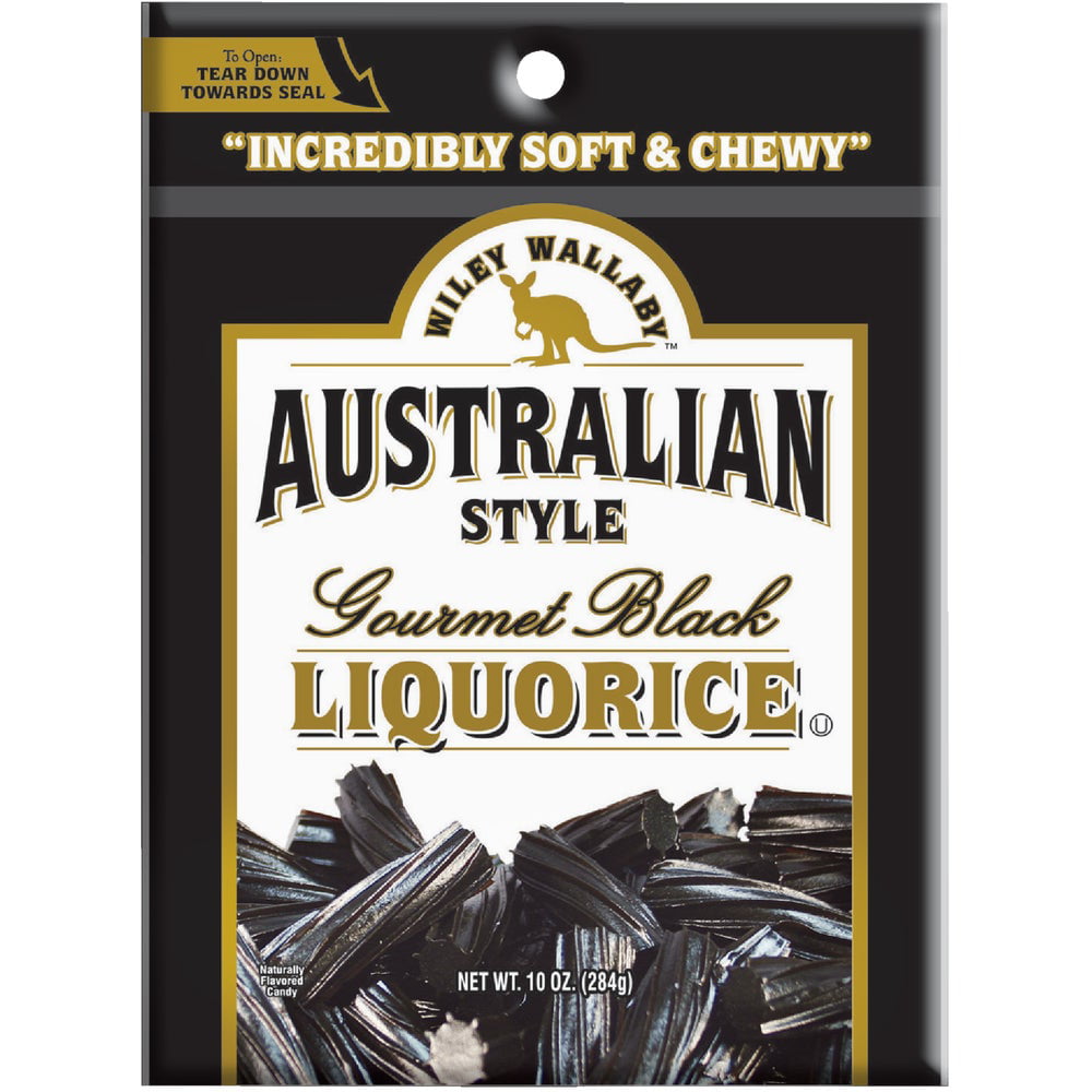 2Pc Wiley Wallaby Black Liquorice 10 Oz. Candy
