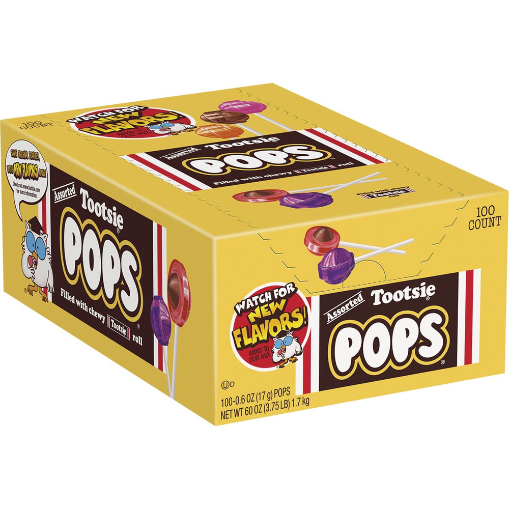 Tootsie Pop Assorted Flavor Lollipop Display (100-Count) 508 508 981945