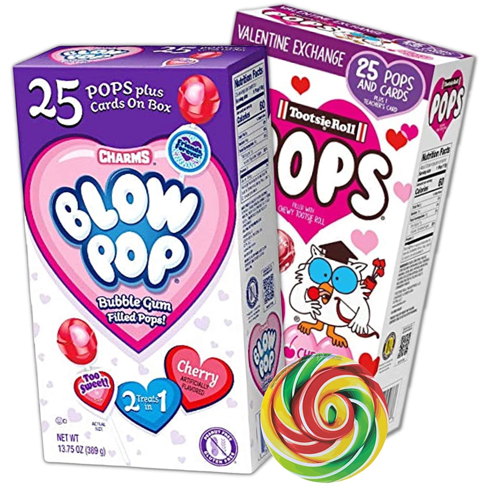 Valentines Blow Pop and Tootsie Pop Exchange Kits  Classroom Exchange Kits  Pack of 2  13.75 Ounces Each