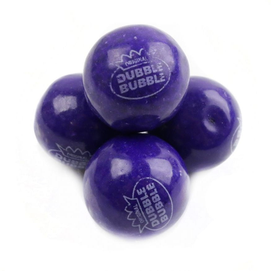 Dubble Bubble Grape Gum Balls 3 Lb. Bulk Bag