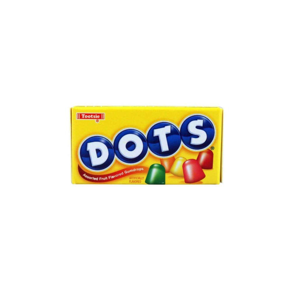 Dots Assorted Fruit Flavored Gumdrops - 6.5 Oz. Theater Box (Pack of 4)