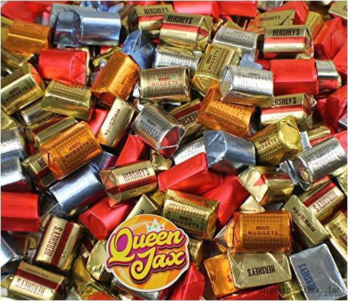 Ultimate Hershey Nuggets Assortment - 2 Lb Bag - Hershey S Nuggets Chocolate Variety Pack Includes Milk Chocolate Silver  Hershey with Almonds Gold  H