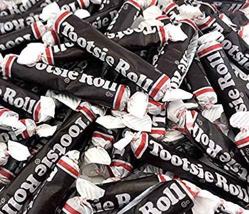 CrazyOutlet Tootsie Rolls Juniors Taffy Candy  Individually Wrapped  Bulk Pack 2 Pounds