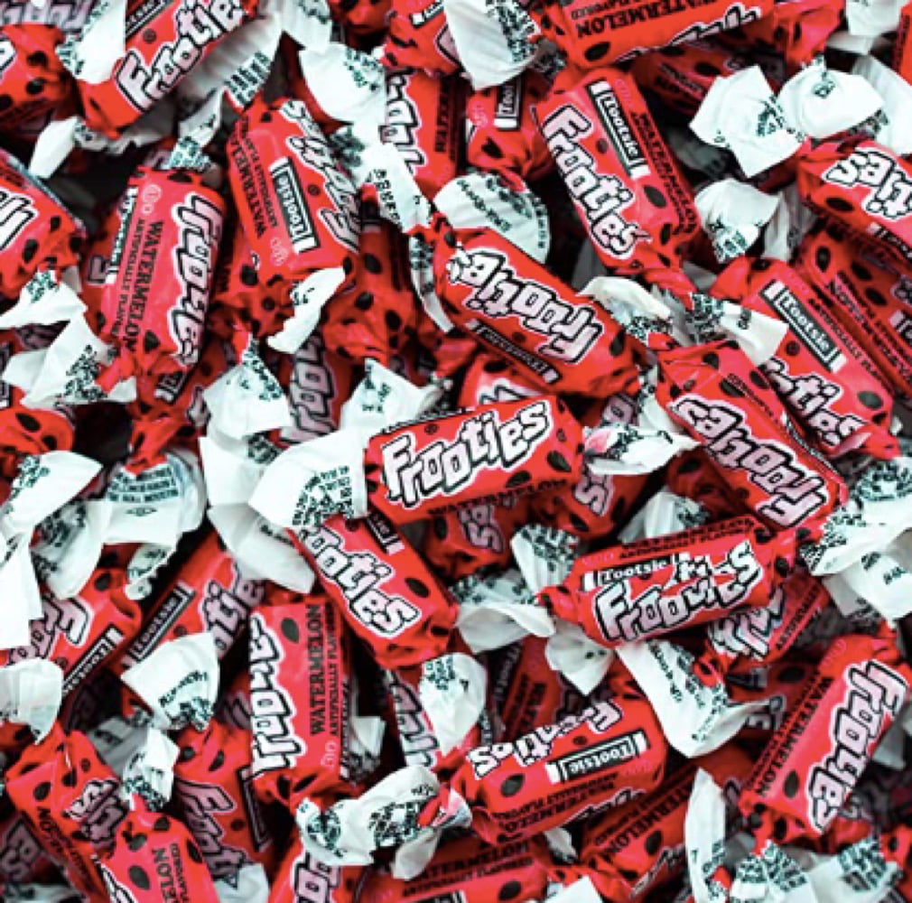 Frooties Watermelon Individually Wrapped Bulk Chewy Red Tootsie Roll Candy (5 Pound)