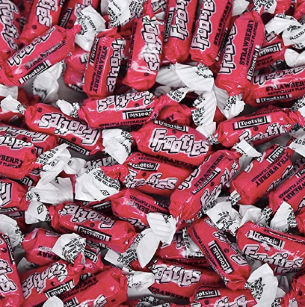 Frooties Strawberry Individually Wrapped Bulk Chewy Red Tootsie Roll Candy (5 Pound)