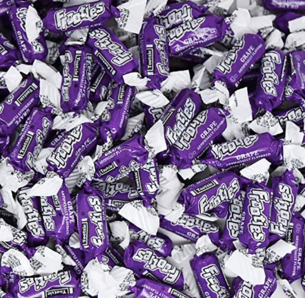 Frooties Grape Individually Wrapped Bulk Chewy Purple Tootsie Roll Candy (5 Pound)