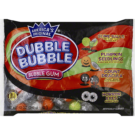 Dubble Bubble Halloween Combo Bubble Gum  12 Ounce Bag