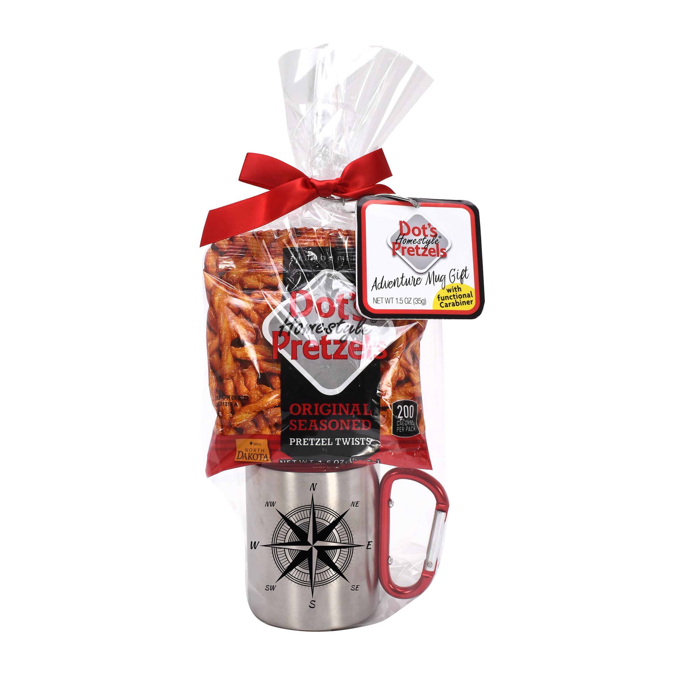 Dot S Pretzels SS Mug Gift Set  Compass  1.5oz