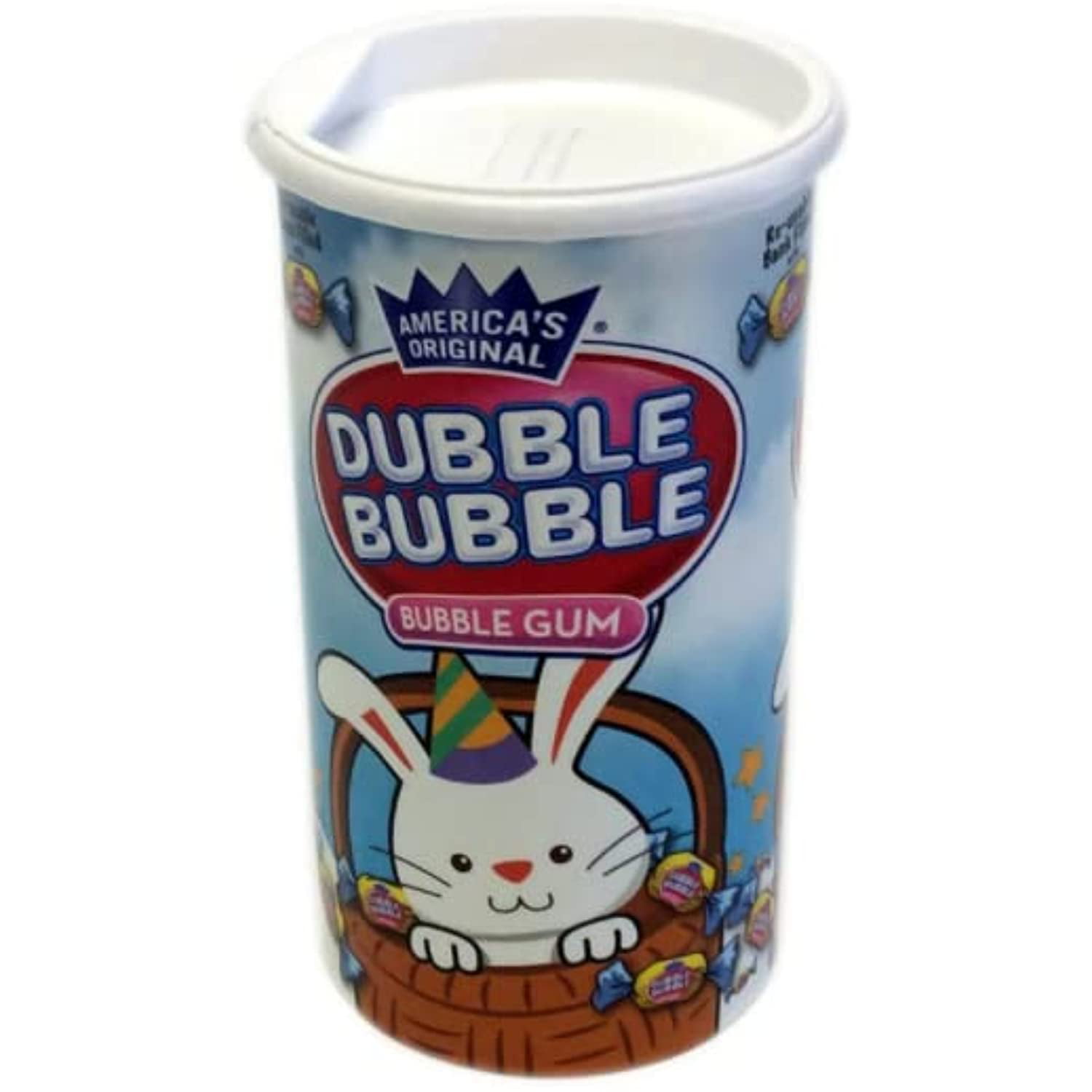Dubble Bubble Bubble Gum Candy  Easter Bunny Bank  3.5 Ounce Banks